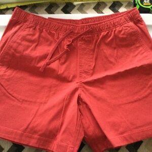 Men’s flat front draw string Brand New Coral 7in inseam shorts /tags